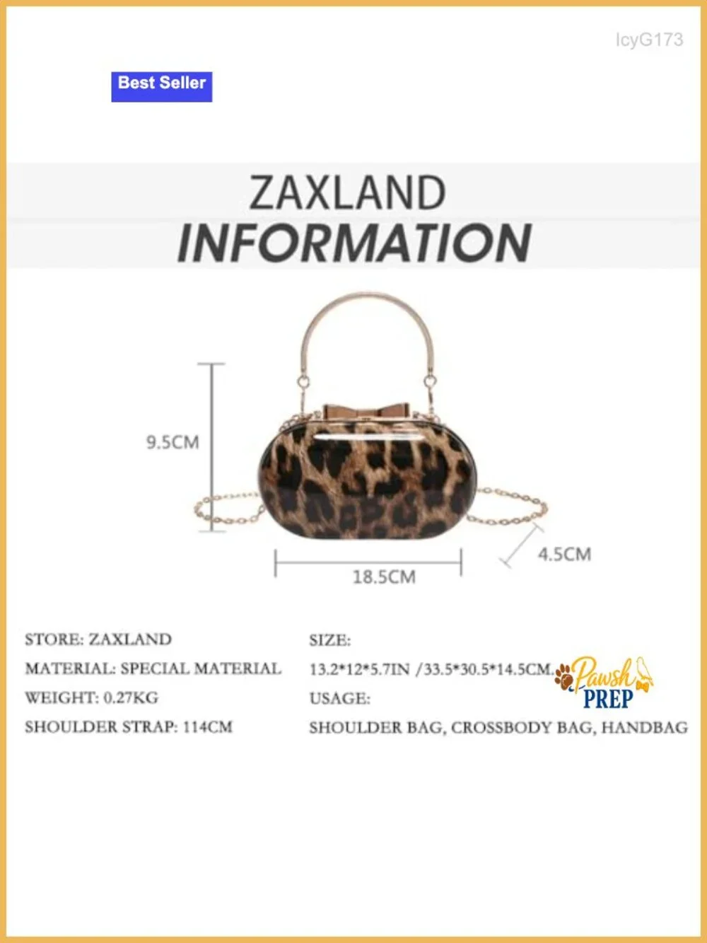 Leopard Print Clutch Evening Tote Bag with Chain Top Handle Satchel Handbag